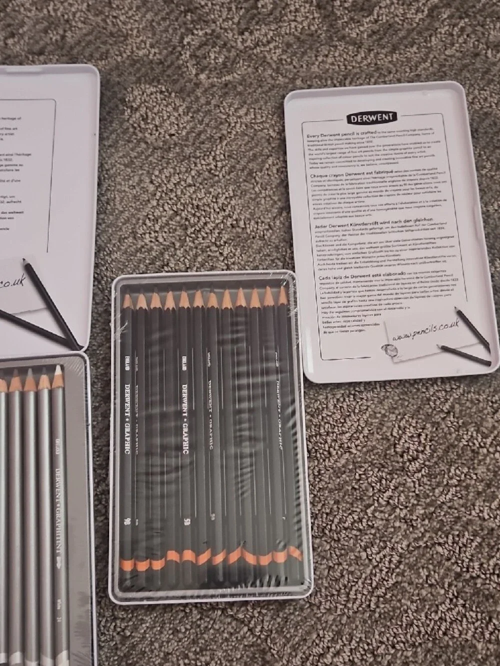 Derwent Graphitint Pencil Set - Set of 24 & A Set Of 12 9B-H